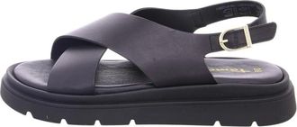 Tamaris Sandalen - Dames - Schoenen - Zwart - Maat: 38 EU Leer