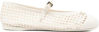 Prada Crochet Patch Ballet Flats