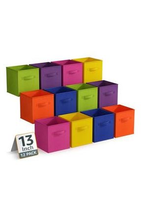 Sorbus 12-Pack Collapsible Storage Cube in Bright Rainbow at Nordstrom Rack