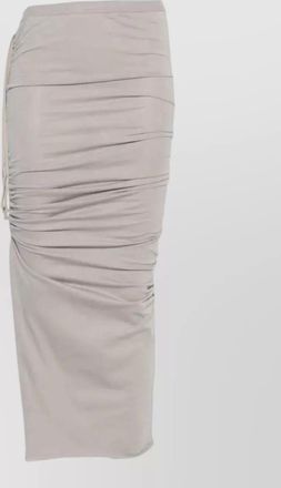 Rick Owens edfu knee skirt elastic waistband