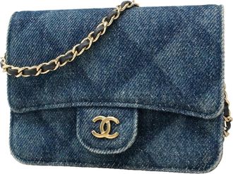 Chanel Blue Denim Fanny Pack (Pre-Owned)