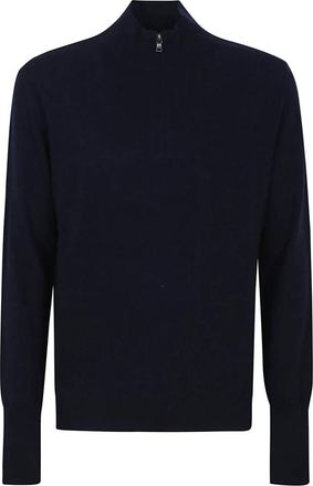 Ballantyne Blauwe Cashmere Sweater Aw 25 - Heren - Cashmere truien - Blauw - 2XL - Kasjmier - Truien & Vesten