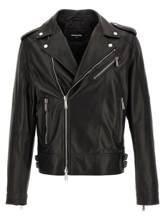 Dsquared2 Leather Jackets − Sale: up to −87% | Stylight
