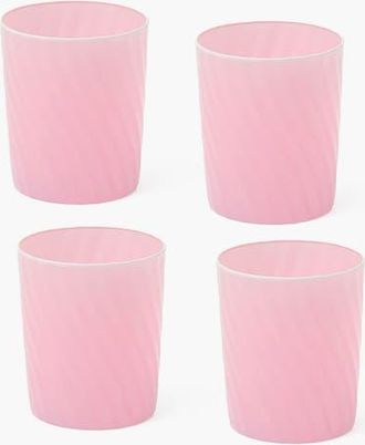 Mrs. Alice Swirl Water Glasses in Pink at Nordstrom