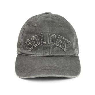 Golden Goose Geborduurd Baseball Cap met Logo - Heren - Petten - Groen - ONE Size - Katoen - Accessoires