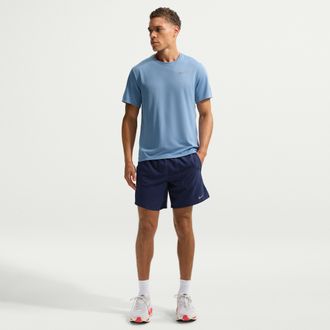 Nike Mens Stride Dri-FIT 7 Brief-Lined Running Shorts in Blue | IF2046-410