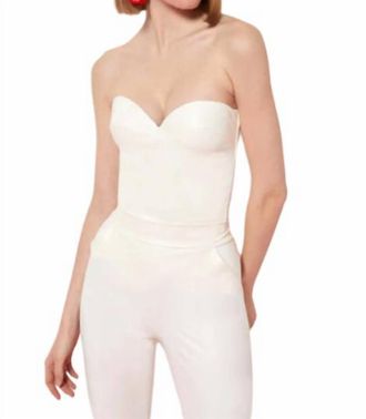 La Petite Robe Di Chiara Boni Womens Chrystele Corset Top In Cream