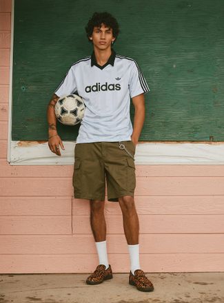 Djab Mens Stretch twill cargo Bermuda Shorts Relaxed fit