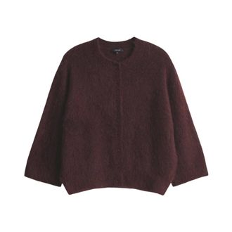 OPUS Disille Cardigan - Dames - Truien - Bruin - Maat: M Wol