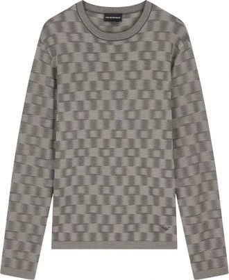 Emporio Armani Round-neck Truien - Heren - Ronde hals truien - Grijs - M - Truien & Vesten