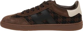 Hogan Womens Sneakers Cool Suede Brown Upper: Fabric (viscose Trainers