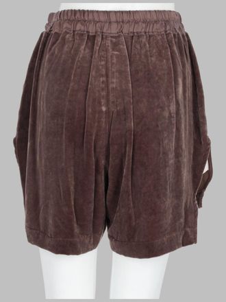 Rick Owens Viscose-Silk Blend Shorts - Purple