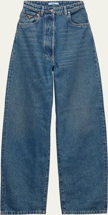Prada High Waisted Denim Pants