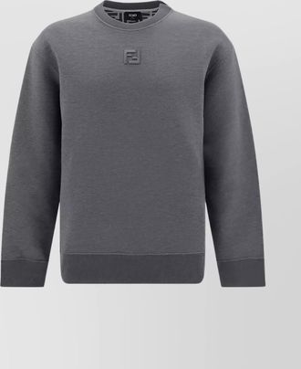 Fendi cotton crew neck sweatshirt
