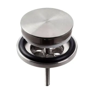 Clou Wash Me plug met afdekkap rvs geborsteld