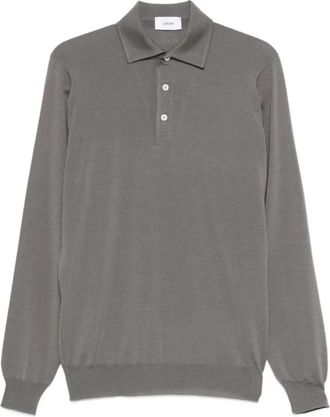 Lardini Polo 420 - Heren - Polos - Grijs - XL - Wol - Tops