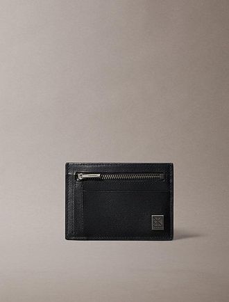 Calvin Klein Emblem Logo Textured Cardholder