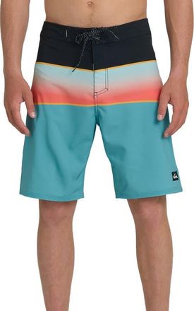 Quiksilver Surfsilk Panel 20 Board Shorts in Aqua at Nordstrom, Size 40