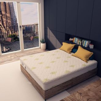 Baldiflex Baldiflex - Materasso Memory Foam 15&plus5 cm Sfoderabile Aloe Vera Matrimoniale misura 160x190 cm