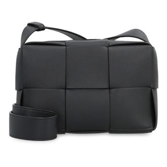 Bottega Veneta Tassen, Heren, Zwart, ONE Size, Leer, Arco Kleine Cameratas