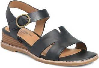 COMFORTIVA Maira Slingback Wedge Sandal in Black at Nordstrom, Size 7.5
