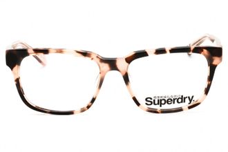 Superdry SDOCHARLI161 Tortoiseshell Rectangular Eyeglasses - Brown
