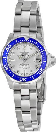 Invicta Pro Diver Silver Dial Stainless Steel Ladies Watch 14125