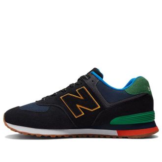 New Balance 574 Black Varsity Green ML574GF2