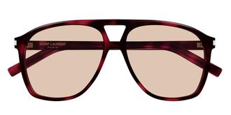 Saint Laurent SL 596 DUNE 003 Womens Sunglasses Tortoiseshell Size 58