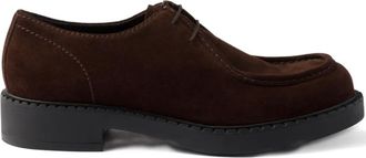 Prada suede derby shoes - men - Rubber/Suede/Suede - 10.5 - Brown