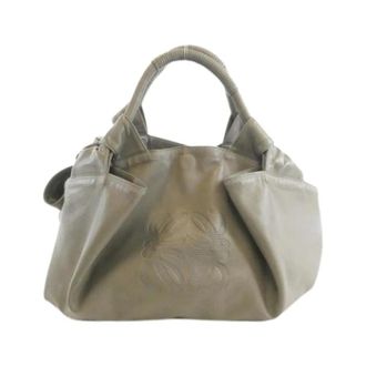Loewe Pre-owned Tote Bag - Dames - Pre-owned - Grijs - Maat: ONE Size Leer
