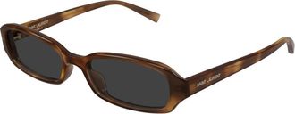 Saint Laurent Erin Zonnebril - unisex - Zonnebrillen - Bruin - 52 MM - Nylon - Accessoires