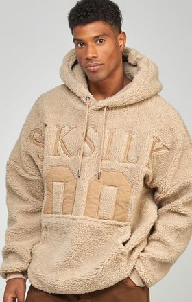 Siksilk Beige Borg 89 Apliques Apliques Stohead Hoodie M