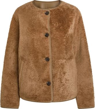 Arma Lucine Leather Jacket - Beige - 34 (UK6 / XS)