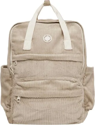 Rylee + Cru Unisex Corduroy Backpack In Beige
