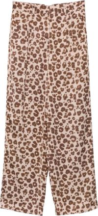 BA&SH Pantaloni a palazzo Bloy leopardati - Toni neutri
