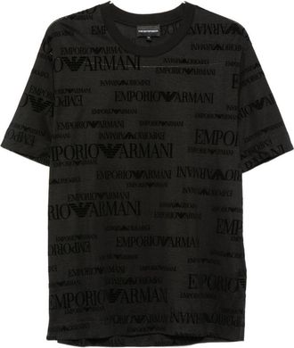 Emporio Armani T-shirt con logo all-over di Emporio Armani