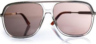 Gucci Gucci, transparante en gouden aviator