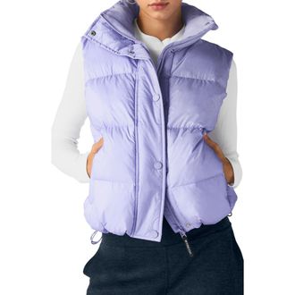Beyond Yoga Big Cozy Puffer Vest in Blue Frost at Nordstrom Rack, Size X-Large