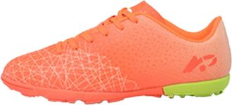 Generic Mens Anti-Slip Lightweight Soccer Athletic Sneakers - Comfortable Wear-Resistant Football Shoes for Men Women (Orange-Short Cleats,5.5)