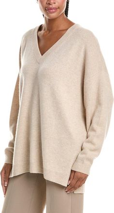 N.Peal N. PEAL Oversized V-Neck 100% Cashmere Sweater