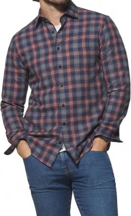 Johnnie-O Zula Long Sleeve Shirt In Wake