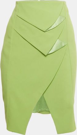 Emporio Armani Green Crepe Pencil Skirt