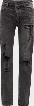Ksubi Men & apos;s Van Winkle Angst Trashed Skinny Jeans