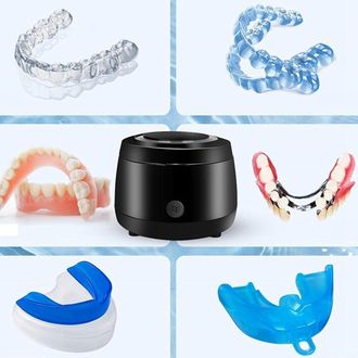 Infinite Limpiador Dental Profesional [uvc][compacto Y F&aacute;cil De Transportar][360&deg;] Para Aparatos De Ortodoncia, Pr&oacute;tesis Dentales Y Joyas [28&plusmn;5w][40&plusmn;3khz][3 L&aacute;