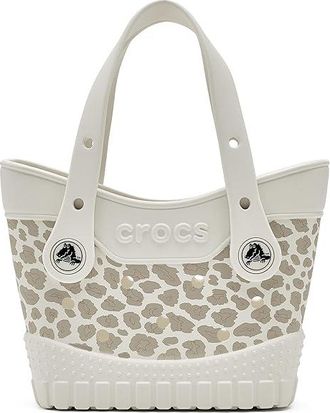 Crocs Cheetah Micro Tote Handbags Ivory, Synthetic