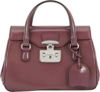 Gucci Pre-owned Handbags, female, Purple, Size: ONE SIZE Pre-owned Vintage Handbag