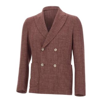 Barba Blazers, male, Red, Size: L Easy J Blazer