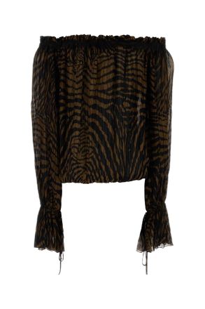 Blumarine Brownblack Exterior: Viscose Maglie Sweater