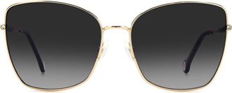 Carolina Herrera Her 0133/S 59mm Gradient Square Sunglasses in Rose Gold at Nordstrom Rack